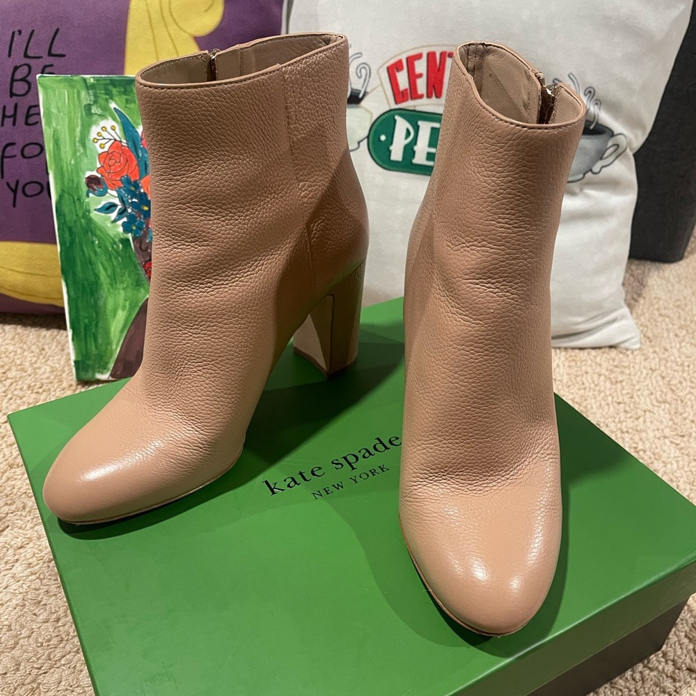 Kate Spade Tan Ankle Boots